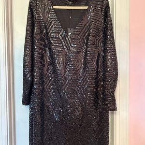 NWT-Kobi Halperin black sequin dress.